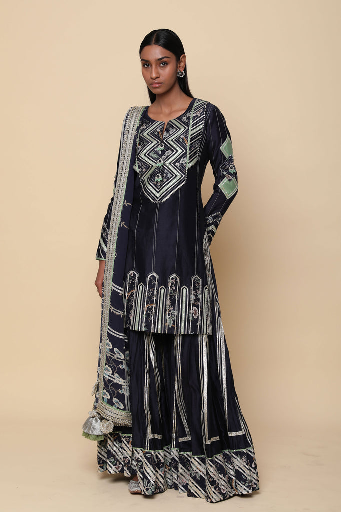 Amna Short Kurta & Sharara