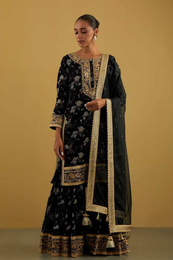 Chintz Short Kurta & Sharara