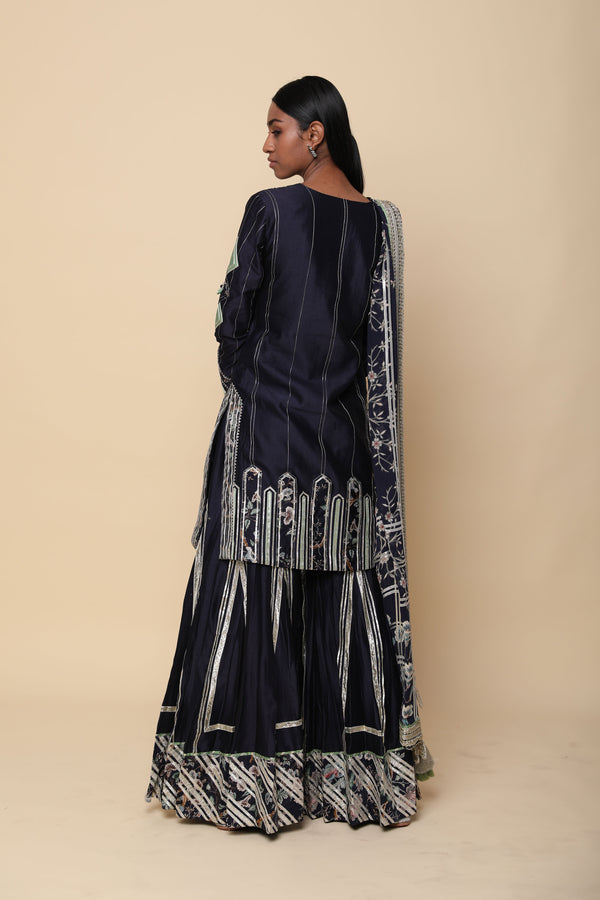 Amna Short Kurta & Sharara