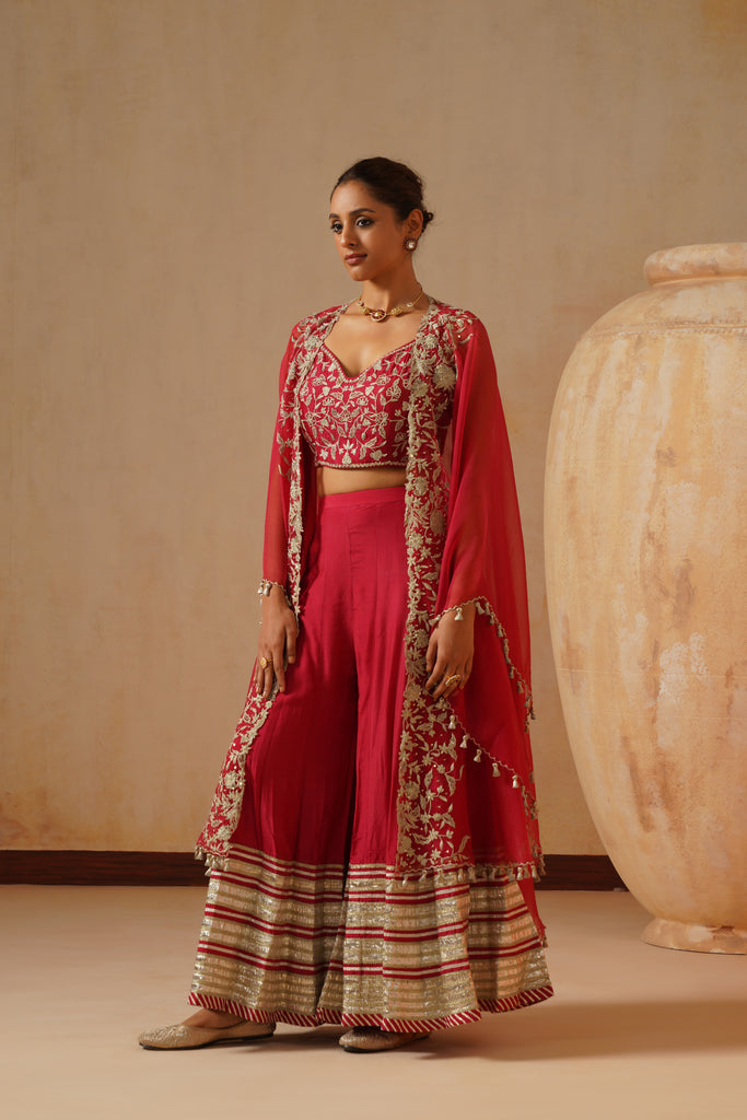 Dori Kardana Cape with Bustier & Sharara