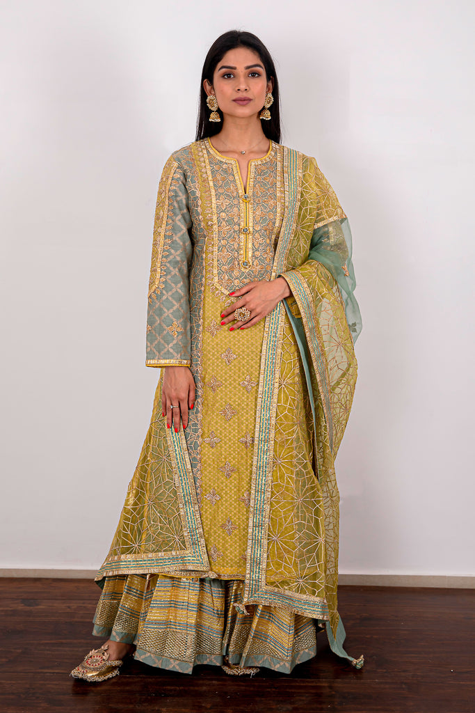 Alina Long Kurta & Sharara