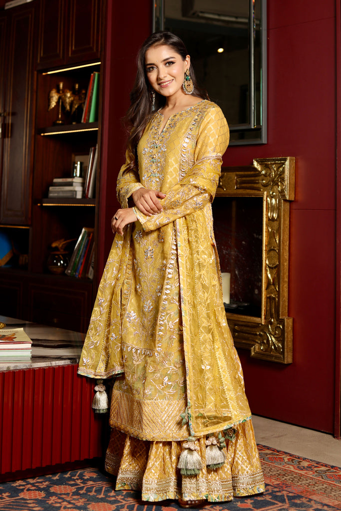 Gulmohar Long Kurta & Sharara