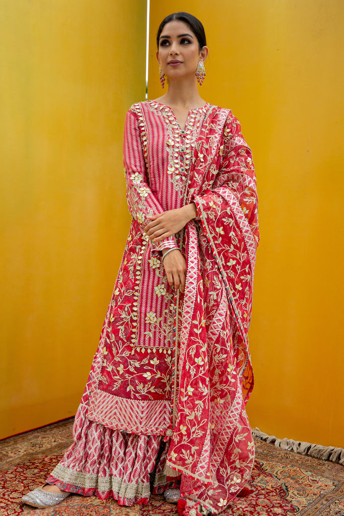 Gulmohar Long Kurta & Sharara