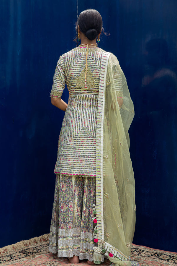 Nayana Short Kurta & Sharara