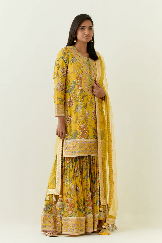 Chintz Short Kurta & Sharara