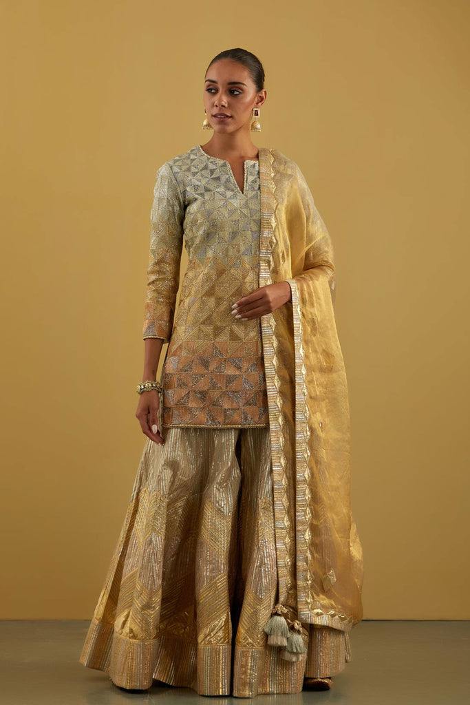 Diamond Short Kurta & Sharara