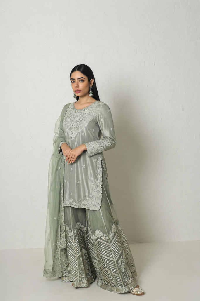 Dori Kardana Short Kurta & Sharara