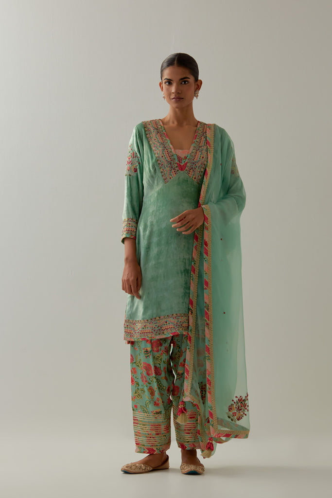 Medley Yoke Cut with Salwar Set