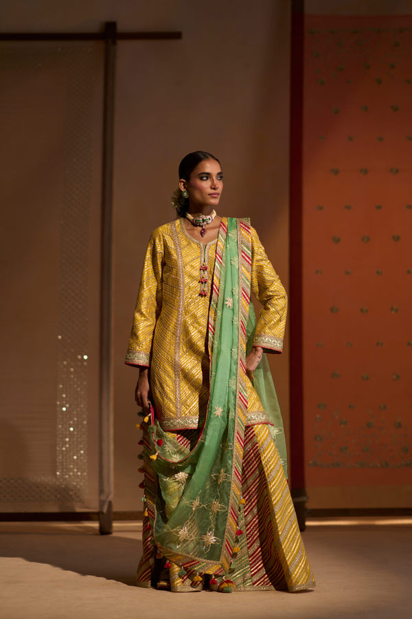 Gulrang Short Kurta & Sharara