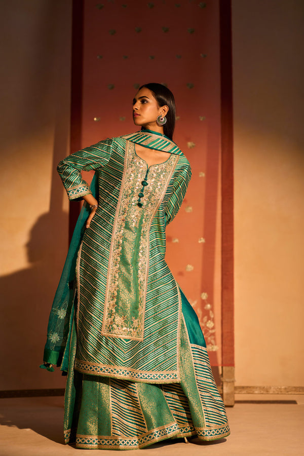 Gulrang Long Kurta & Sharara