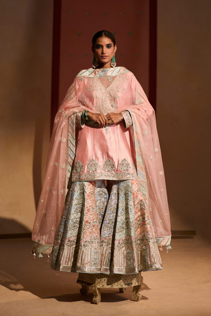 Nazm Bridal Short Kurta & Sharara