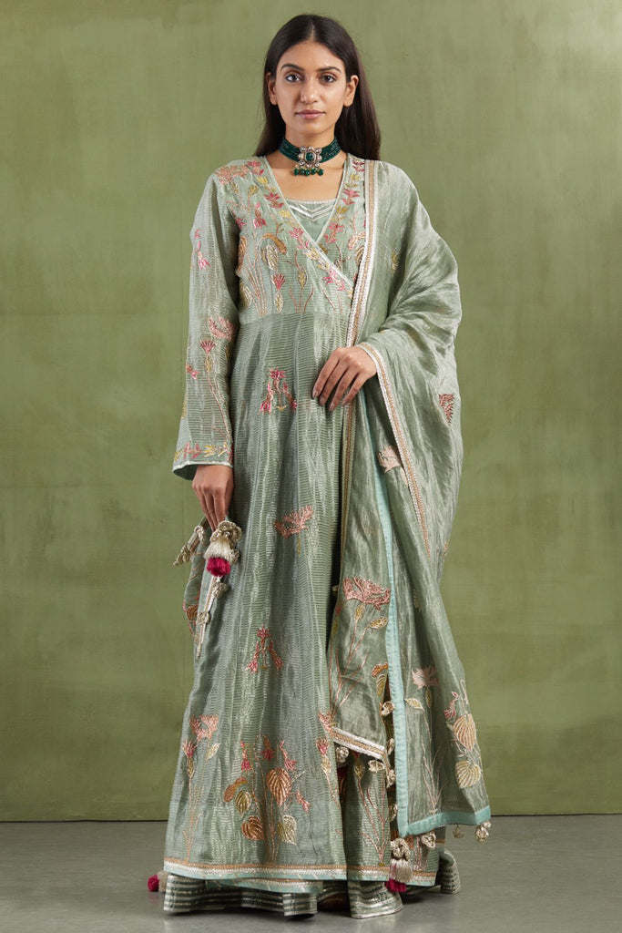 Chameli Crossover Kaleedar with Slip & Dupatta