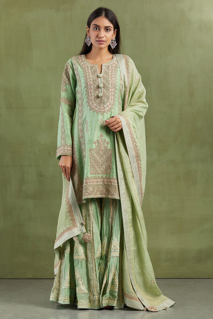 Jahanara Short Kurta & Sharara