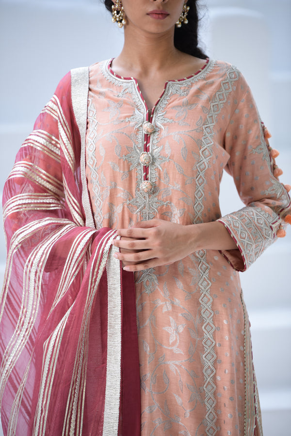 Jharokha Long Kurta & Sharara