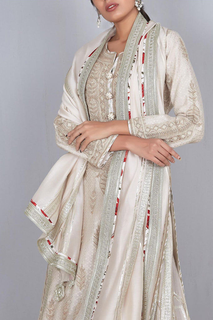 Leheriya Long Kurta & Sharara