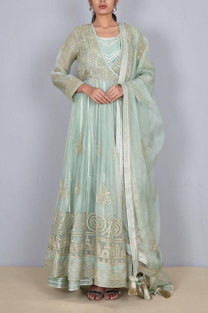 Miraya Crossover Kaleedar with Slip & Dupatta