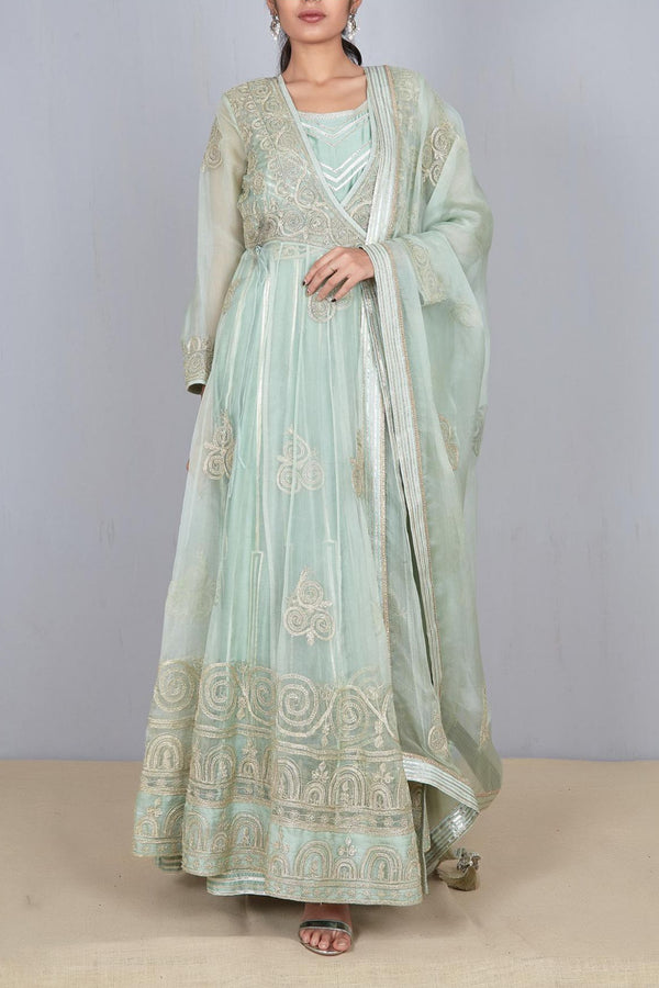 Miraya Crossover Kaleedar with Slip & Dupatta