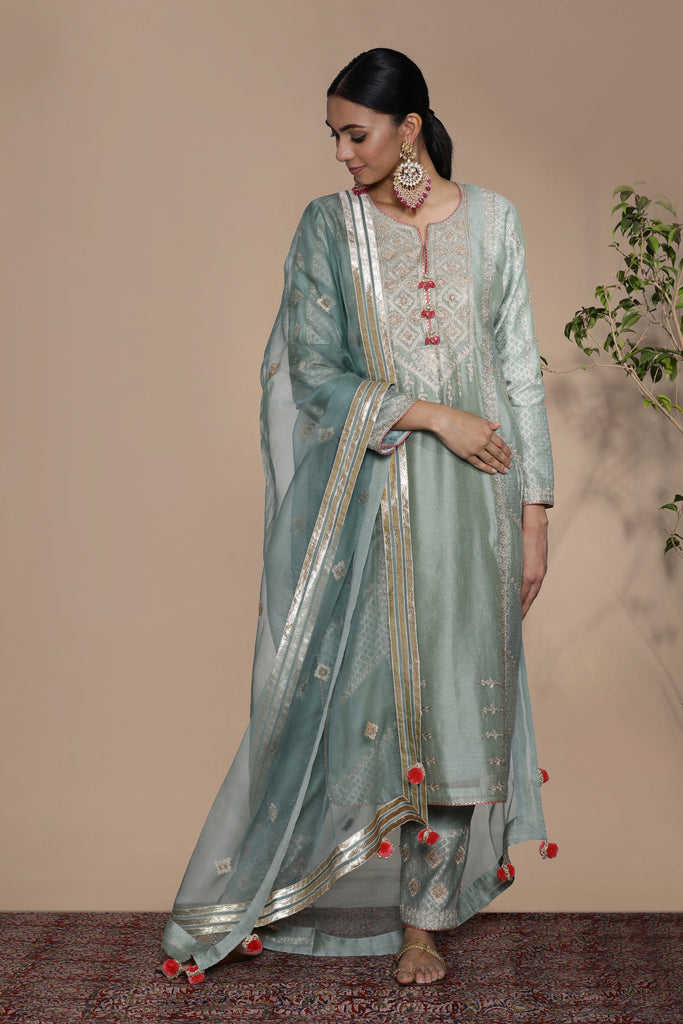 Mahira Long Kurta with Straight Pants