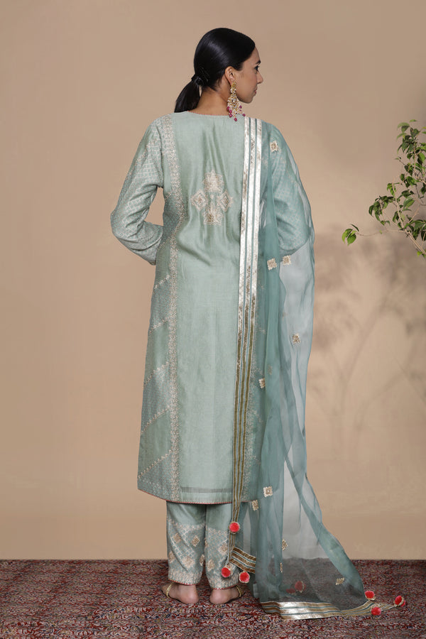 Mahira Long Kurta with Straight Pants