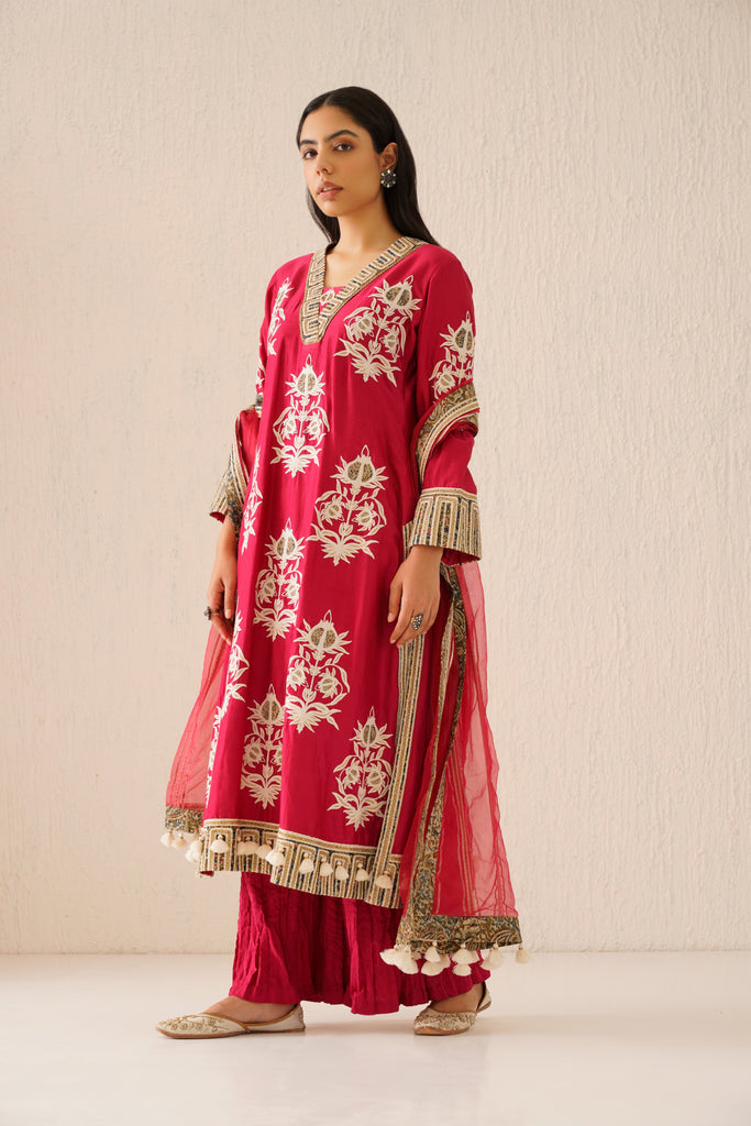 Anaar A-Line Kurta with Soft Crinkled Pants