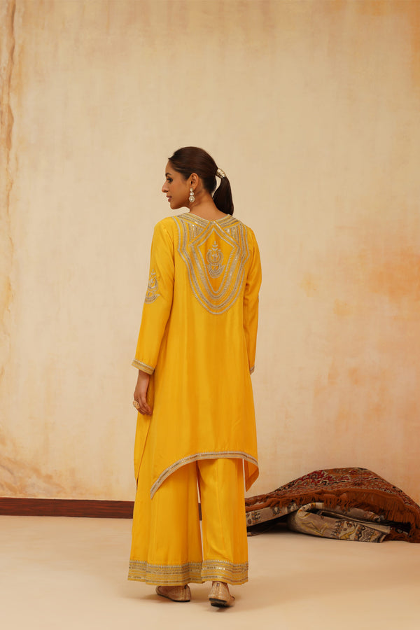 Dori Kurta with Pleated Sharara & Dupatta