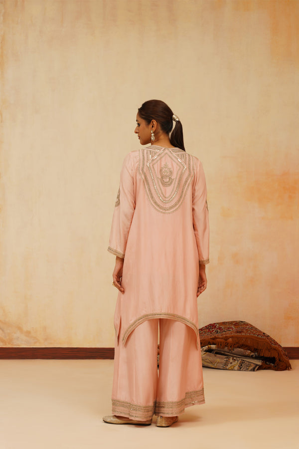 Dori Kurta with Pleated Sharara & Dupatta