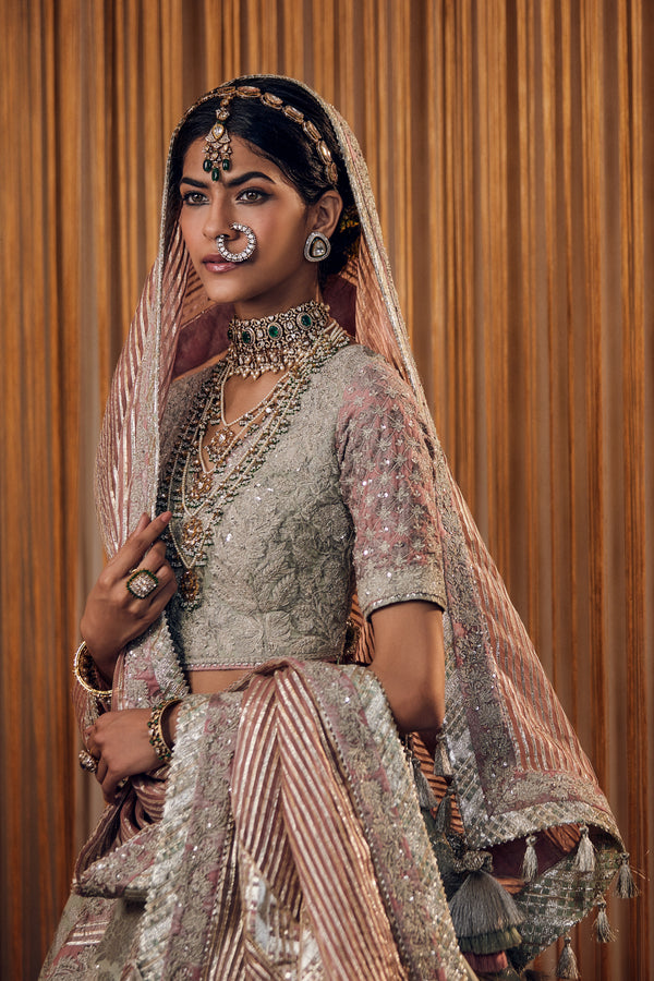 Dori Jaal Lehenga with Blouse & Dupatta