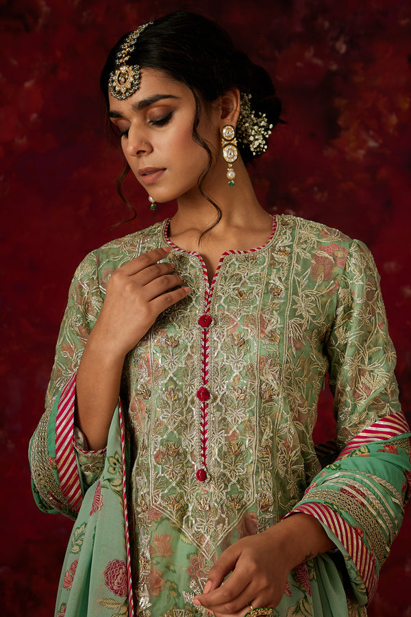 Noor Short Kurta & Sharara