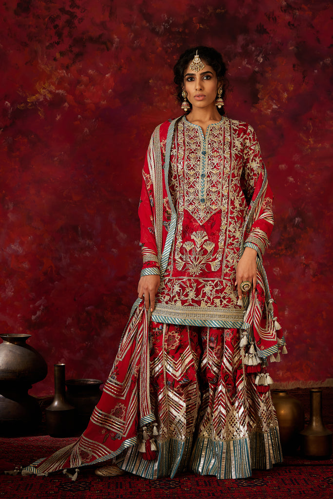 Noor Short Kurta & Sharara