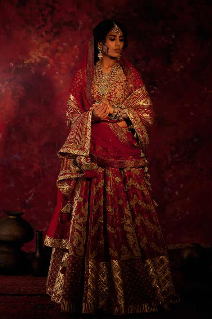 Dori Jaal Lehenga with Blouse & Dupatta