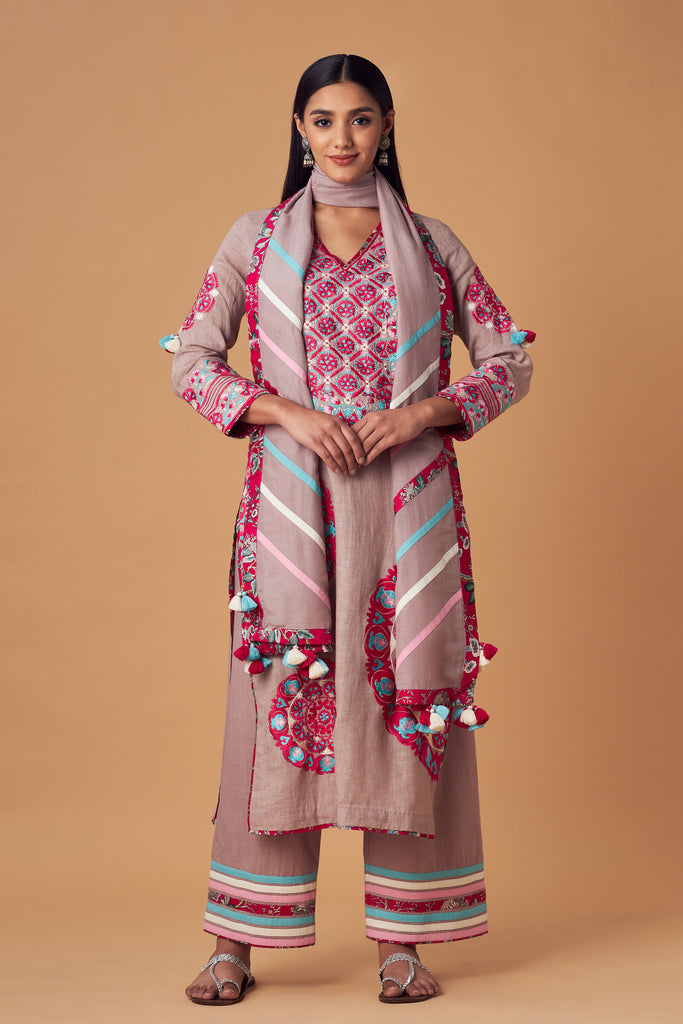 Suzzane Long Kurta with Pants