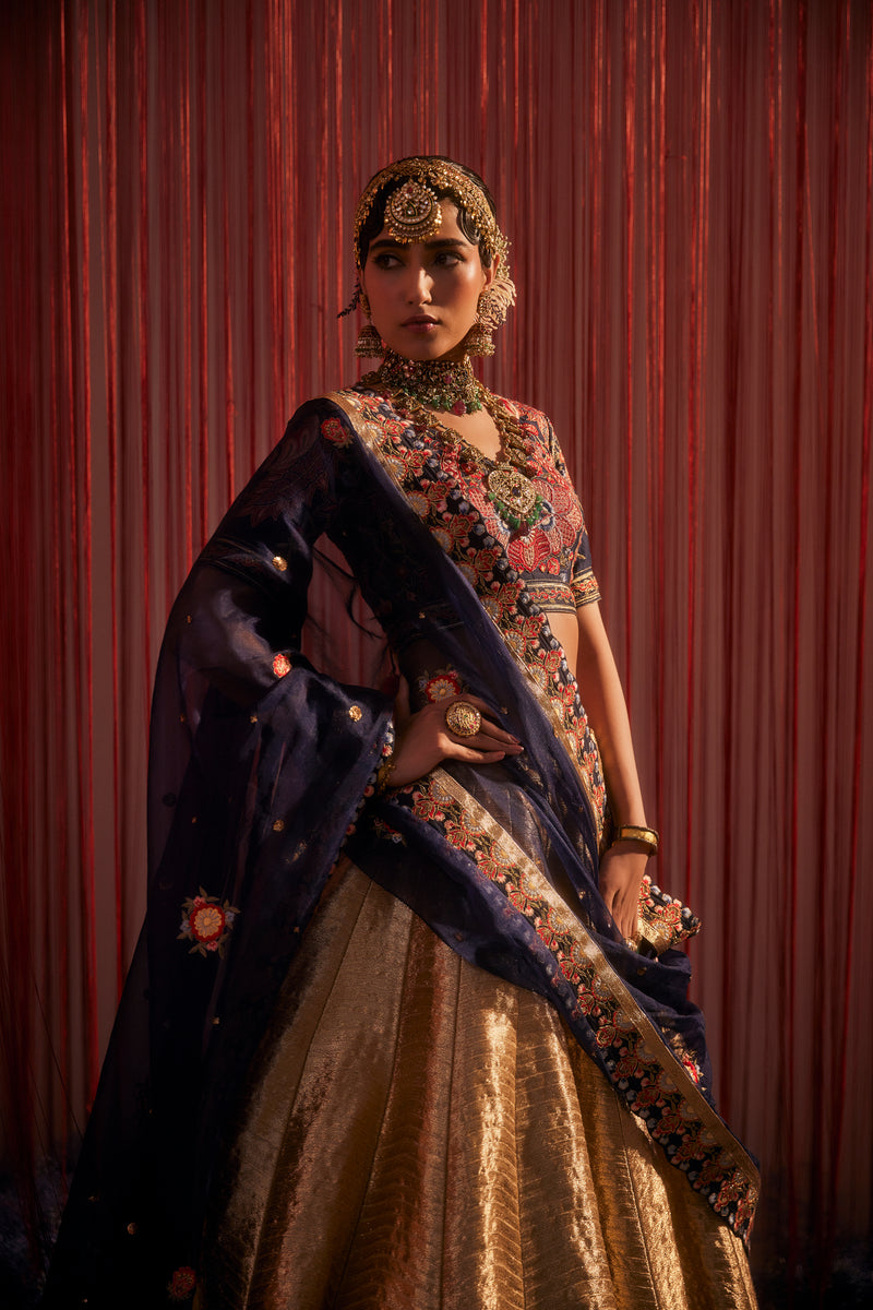 Turkish Lehenga with Blouse & Dupatta – Simar Dugal