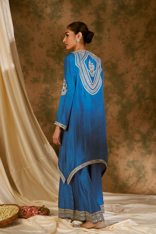 Dori Kurta with Pleated Sharara & Dupatta