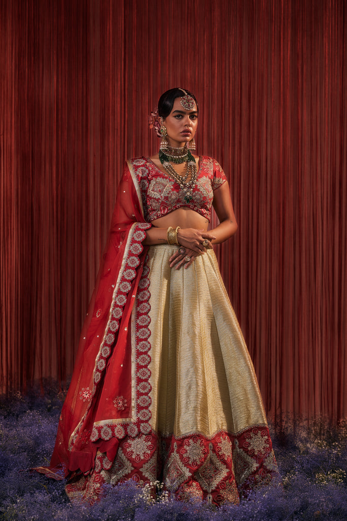 Turkish Lehenga with Blouse & Dupatta