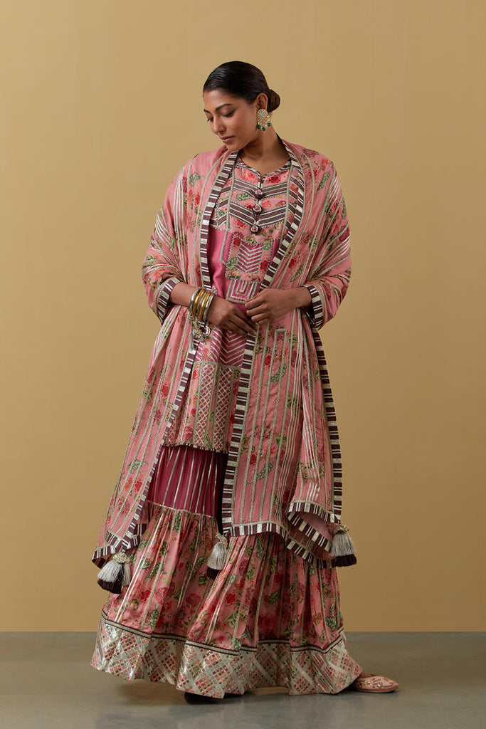 Aamna Short Kurta & Sharara