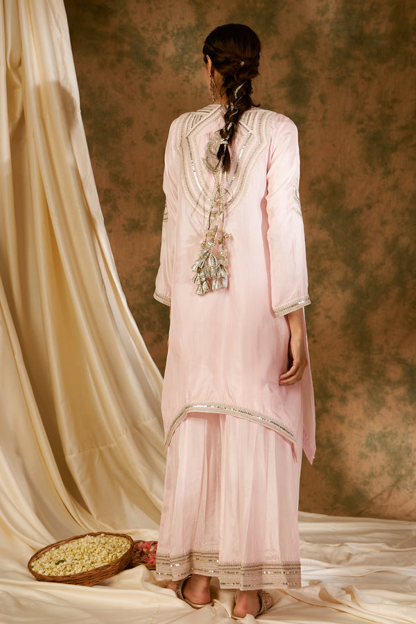 Dori Kurta with Pleated Sharara & Dupatta