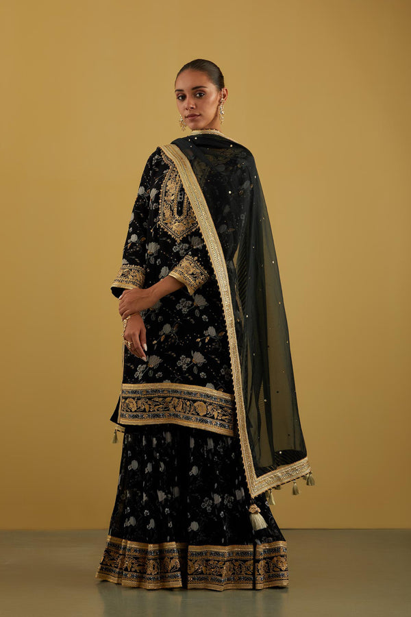 Chintz Short Kurta & Sharara